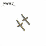100pcs Antique silver color Charms  cross Plated Pendants  Jewelry Making DIY Handmade Craft 17*8mm T60