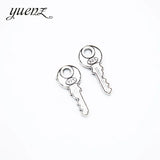 40pcs Antique silver color charms metal key pendant diy jewelry necklace 19*8mm O280