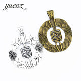 1 pcs Antique Silver color Round Charm Pendants for Bracelet necklace Jewelry Accessories Diy Jewelry Making 72*57mm B152