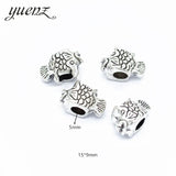 10Pcs 45 Style Owl Tortoise Buddha Lord Small Hole Bead Animal Flowers Charms For DIY Necklace Bracelets Jewelry Handmade Making