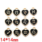 12pcs(1set) Wholesale 3 Color Zodiac Charms Alloy Metal Constellation Pendants For DIY Handmade Jewelry Accessories Making
