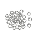 35 pcs vintage Tibetan Silver Plated heart Charms metal Pendants for Jewelry Making DIY Handmade Craft 14*12 mm A16