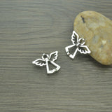 15 pcs/lot angel Antique Silver Plated Bracelets Charm Pendants Fashion Jewelry Making Findings DIY Charms Handmade I232