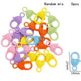 Multi-colors Mixed Alloy Open Rings Lobster Clasp Hooks Ball Chains DIY Jewelry Making Findings
