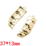 7 pcs High quality Spray paint Beauty Face Charm Woman Earring DIY Charms for Jewelry Making