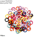 Multi-colors Mixed Alloy Open Rings Lobster Clasp Hooks Ball Chains DIY Jewelry Making Findings