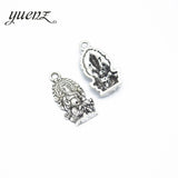 10pcs Antique silver color Charms  Elephant God Plated Pendants  Jewelry Making DIY Handmade Craft 27*13mm T23