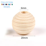 4-50mm 1-1000pcs Natural Wood Beads Round Spacer Wooden Pearl Lead-Free Balls Charms DIY For Jewelry Making Handmade Accessories