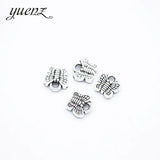 50pcs Antique silver color charms metal animal butterfly pendant diy jewelry necklace 7*7mm D2103