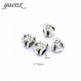 10Pcs 45 Style Owl Tortoise Buddha Lord Small Hole Bead Animal Flowers Charms For DIY Necklace Bracelets Jewelry Handmade Making