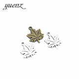 20pcs Antique silver color metal alloy Maple leaf Necklace Charms Pendant DIY Jewelry Making Handcrafted Accessories Q342