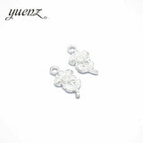 20pcs Alloy Charms Antique Silver color flower Pendants Jewelry Findings For DIY Handmade Jewelry Making 21*11mm Q139