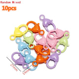 Multi-colors Mixed Alloy Open Rings Lobster Clasp Hooks Ball Chains DIY Jewelry Making Findings