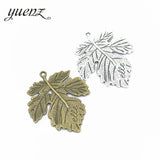 4pcs Antique silver color metal alloy Leaves Necklace Charms Pendant DIY Jewelry Making Handcrafted Accessories Q337