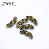50pcs Antique Butterfly Wings Beads Alloy Spacer Beads For Necklace Bracelet Jewelry Making 14*5mm D438