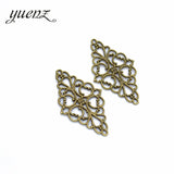 10pcs Antique Silver color Metal Hollow Flower Charm Pendants Jewelry Making Findings DIY Charms Handmade G107