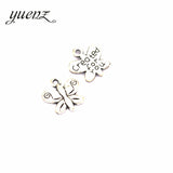 30pcs Letter Created for you Butterfly Charms Antique Pendant DIY Jewelry Making Necklace Earrings Accessories D209