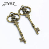 2 pcs Big Keys charms Metal Antique Zinc Alloy Fine Pendant Charms Making DIY Handmade 83*32mm O249