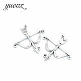 10pcs Charms Bow and arrow 47*46mm Antique Silver Plated Pendants Making DIY Handmade Tibetan Silver Jewelry M19
