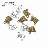 30pcs Eagle Charms Pendants Fit necklace Jewelry Making 13*10mm D540