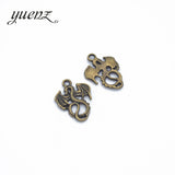 15 pcs Antique Sliver Bronze Color Alloy Small Dragon Charm Fit Bracelets Necklace DIY Jewelry Findings 21*16mm D803