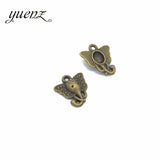 20pcs Elephant Head Charms Tibetan Silver Bronze Pendants Antique Charm Jewelry Making DIY Handmade Craft 16*15mm D974