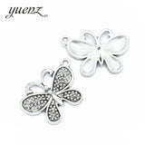 10pcs Antique silver color Metal butterfly Charms Retro DIY Fashion Handmade Pendant Charms for Jewerly Making 29*20mmD290
