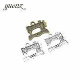 10pcs Bronze Tibetan Silver Plated Sewing machine Charms Pendant Jewelry Making Accessories DIY Crafts 22*19mm J218