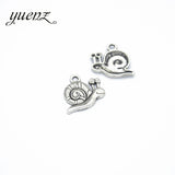 20pcs Antique Snails Charms Tibetan Silver Bronze Pendants Alloy Charm Jewelry Making DIY Handmade Craft 17*16mm D993