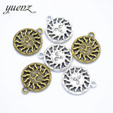 10pcs Sun Charms Antique Silver color Pendant Fit Bracelet Necklace Jewelry Making DIY Jewelry Accessories 20*17mm L216