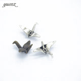 20pcs Antique silver Plated Zinc Alloy Necklaces Pendants Jewelry Paper crane Charms Diy Handmade Jewelry Findings  J245