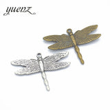 10pcs Dragonfly Charms Jewelry Making Bronze Tibetan Silver Plated Alloy Pendants Antique DIY Handmade Craft 35*27mm D230