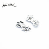 10 pcs 2 color Antique Sliver animal frog Charm fit for Bracelets Necklace DIY Metal Jewelry 22*13mm D740