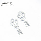 20pcs Antique Silver color Scissors Charm For Jewelry Making Handmade Crafts 28*12mm J187