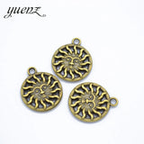 10pcs Sun Charms Antique Silver color Pendant Fit Bracelet Necklace Jewelry Making DIY Jewelry Accessories 20*17mm L216