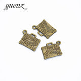 10 pcs Metal Suitcase Charms Pendants for Jewelry Making DIY Handmade 13*17mm J307