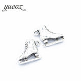 6pcs 3 color Antique silver color Metal Skates Charms Pendants For Jewelry Making Diy Handmade Jewelry 18*15mm N105