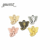 20pcs Elephant Head Charms Tibetan Silver Bronze Pendants Antique Charm Jewelry Making DIY Handmade Craft 16*15mm D974