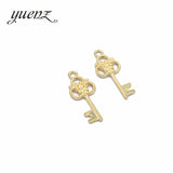 30 pcs Antique silver color key Charms Pendants For Necklace Bracelet Jewelry Making DIY Handmade 26*10mm O217