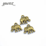 20 pcs Elephant Charms Antique Pendants for Jewelry Making Necklace Bracelet Accessories Findings 12*14mm D9266