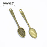 10 pcs Metal Spoom Charms Diy Jewelry Handmade Accessories Fashion Pendant Charms  57*11mm J282