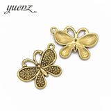 10pcs Antique silver color Metal butterfly Charms Retro DIY Fashion Handmade Pendant Charms for Jewerly Making 29*20mmD290