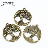 4pcs Life Tree Charms Antique Silver color Metal Pendant For Jewelry Making Bracelet Necklace Round Tree 33*30mm Q244