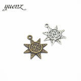 20pcs Antique silver Plated sun Charm Pendants Jewelry Diy Jewelry Accessories Making DIY Findings L205