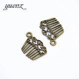 25 pcs Antique Silver color comb Charm Bracelet Necklace Jewelry Making Handmade DIY 19*13mm J366