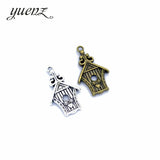 7pcs Antique Silver color Tree house Charm For Jewelry Making Handmade Crafts 30*18mm E9