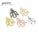 20pcs Antique Silver color Angel Charm Metal Charms Necklace Jewelry Diy Jewelry Findings Handmade Craft 20*16mm I206