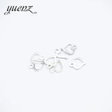 100pcs 6Color Fashion Hearts Charms Metal Pendants for Jewelry Making Necklace Bracelet Jewelry Findings 10*8mm A48