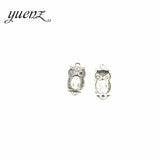 10pcs Antique Silver color Alloy Owl Charms For Jewelry Making DIY Bracelet Necklace Handmade Accessories 27*13mm D102