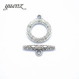 10 set  Round-shaped Toggle Clasps Antique Silver color Bracelet necklace For jewelry making  V206